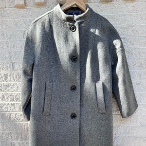 GAP Women’s 100% Wool Mid-Length Pea Coat with 3/4 sleeves